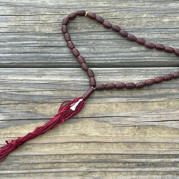 Tasbeeh Prayer Beads Islamic Religious Beads Brown Tan Plastic Tasbeh Lot of 2 - Picture 10 of 11